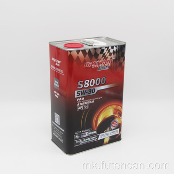 Метална конзерва од 4 литри за лименка со масло за подмачкување